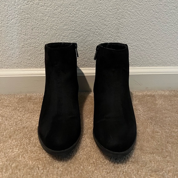 Faux Suede Ankle Booties - Picture 1 of 3